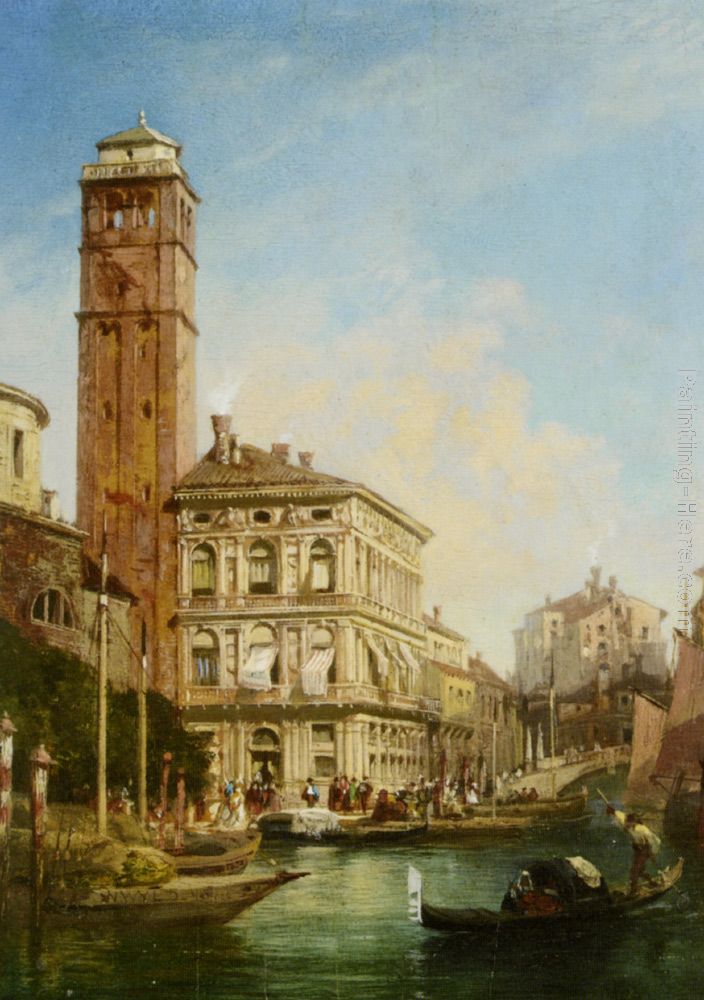 San Geremia with the Palazzo Labia Venice painting - William Wilde San Geremia with the Palazzo Labia Venice art painting